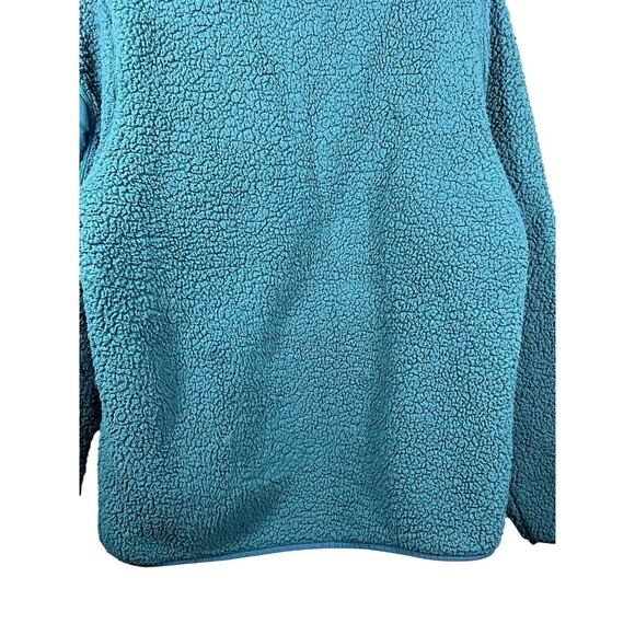 Under Armour Blue Sherpa Fleece Half Zip Jacket Men’s M Warm Outdoor - Picture 10 of 11